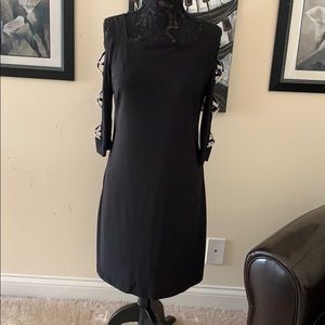 🛑 SOLD … Black Cold Shoulder Dress